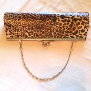 Leopard Print Clutch